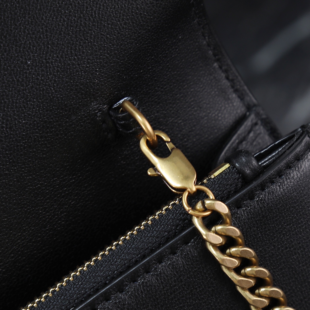 Saint Laurent YSL LE CASSANDRE Smooth Leather Envelope Chain Bag with Multi-Color Hardware