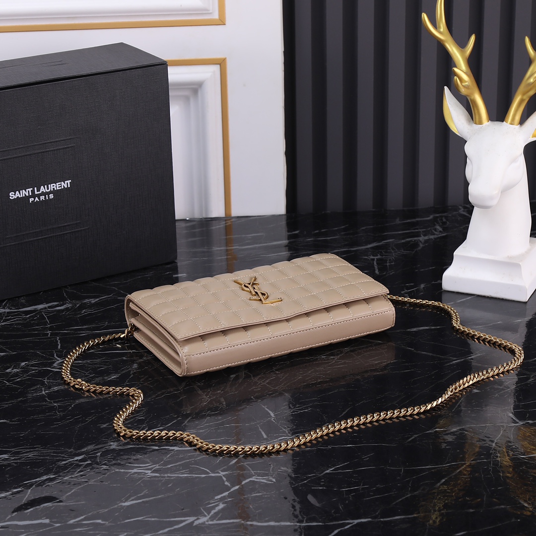 Saint Laurent YSL LE CASSANDRE MATELASS? CAR Chain Bag with Gold Hardware