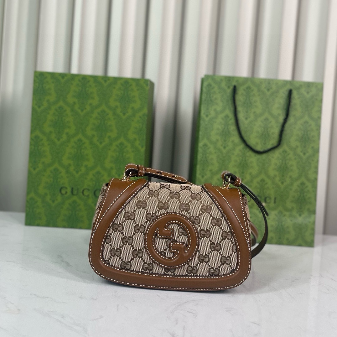 Gucci Blondie Mini Shoulder Bag Shoulder Backpack 815700 Almond Brown