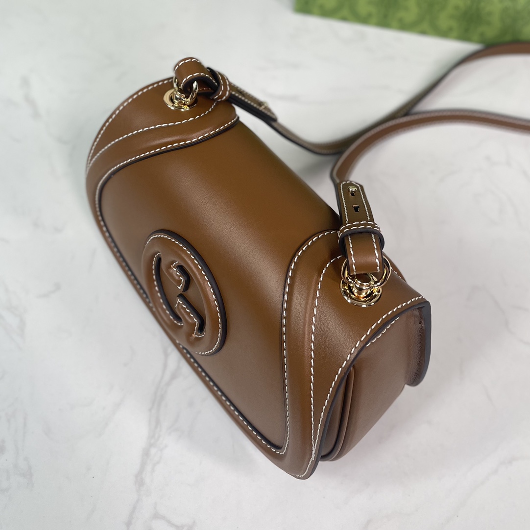 Gucci Blondie Mini Shoulder Bag Shoulder Backpack 815700 Brown Leather