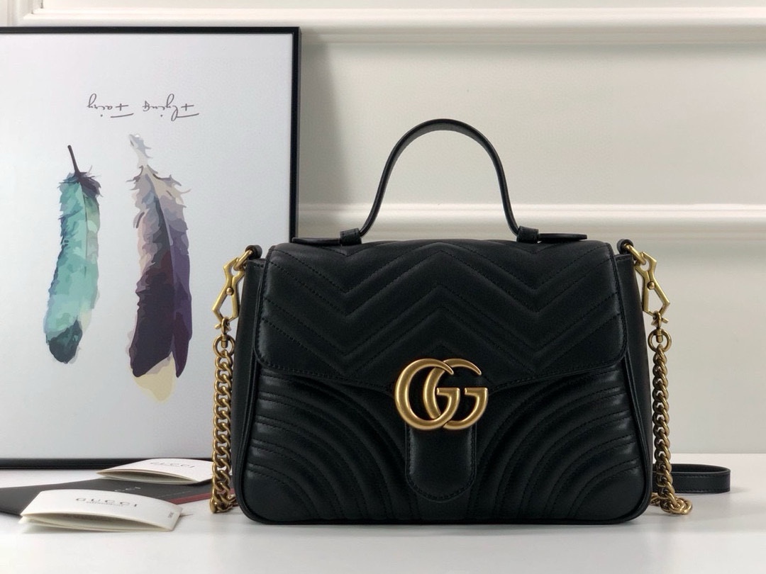 Gucci GG Marmont Series handbag Black