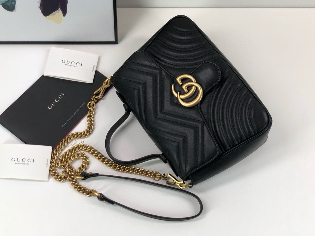 Gucci GG Marmont Series handbag Black