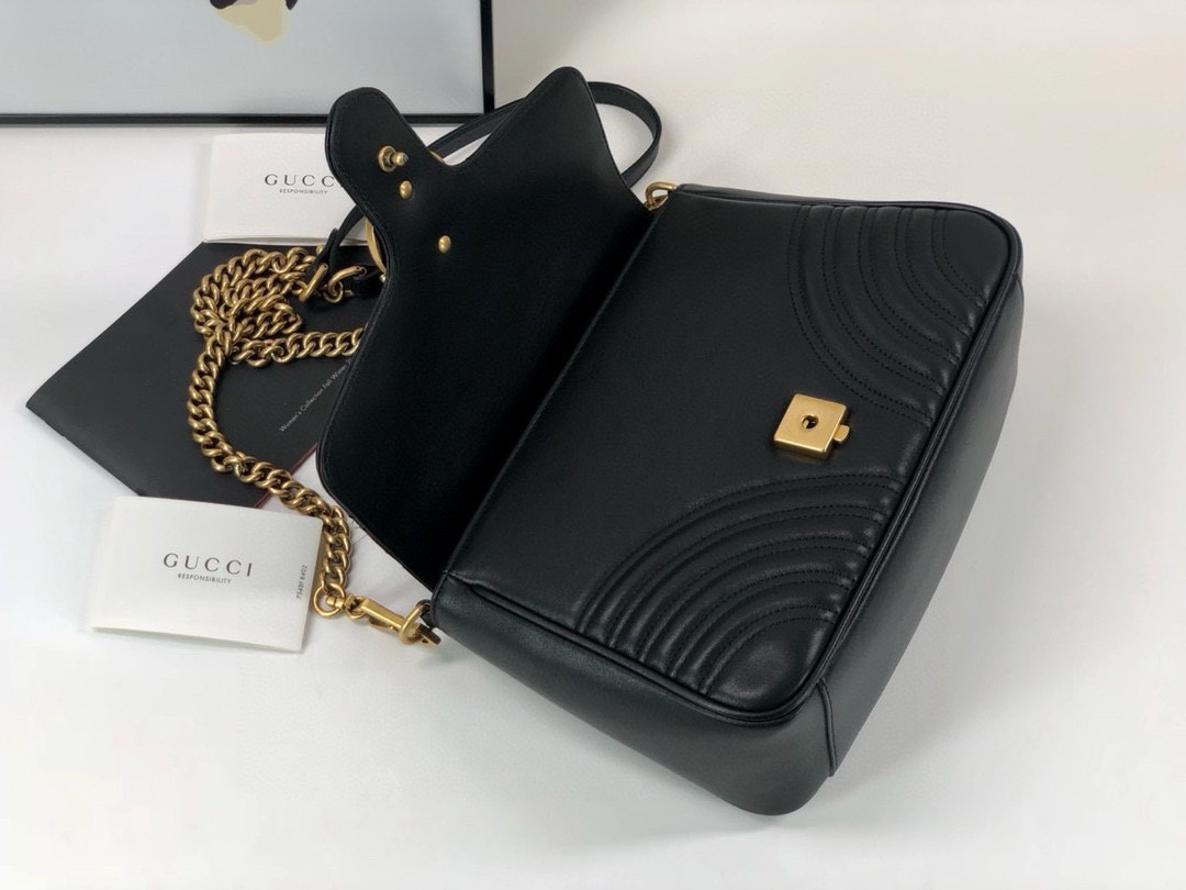 Gucci GG Marmont Series handbag Black