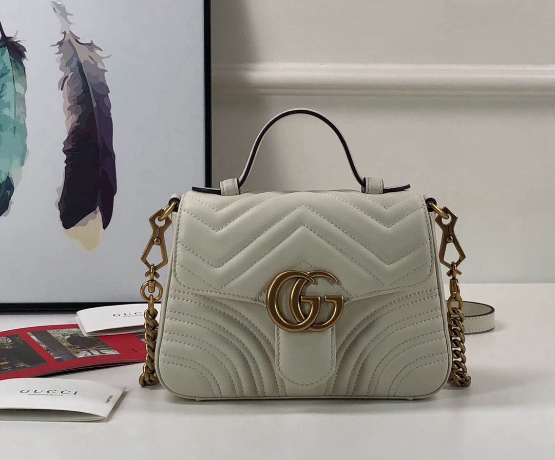 Gucci GG Marmont Series handbag White