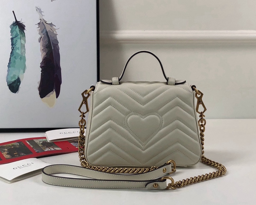 Gucci GG Marmont Series handbag White