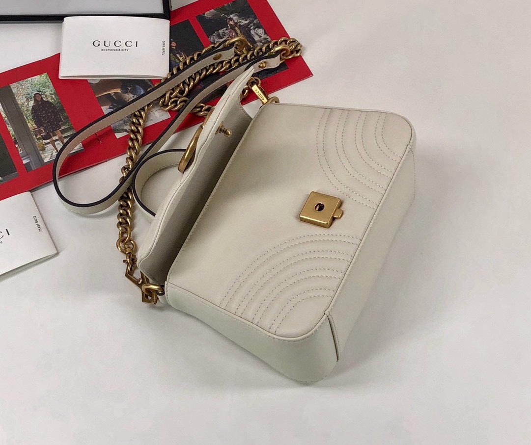 Gucci GG Marmont Series handbag White