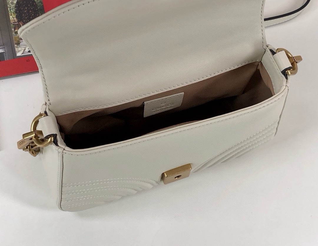 Gucci GG Marmont Series handbag White