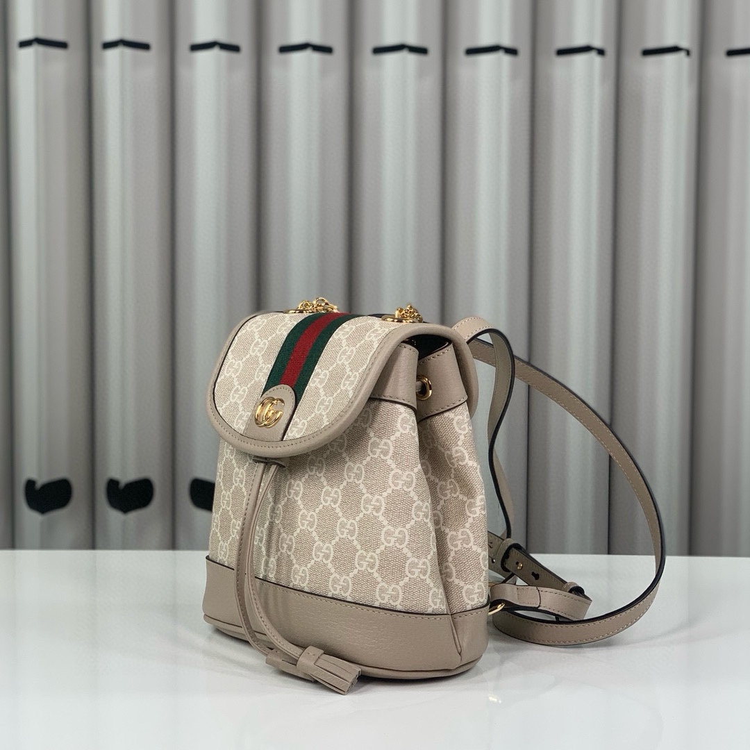 Gucci Ophidia series small backpack Red and green ribbo