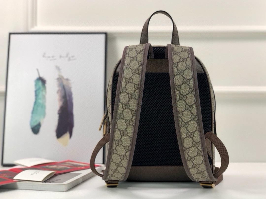 Gucci Ophidia series backpack Red and green ribbo