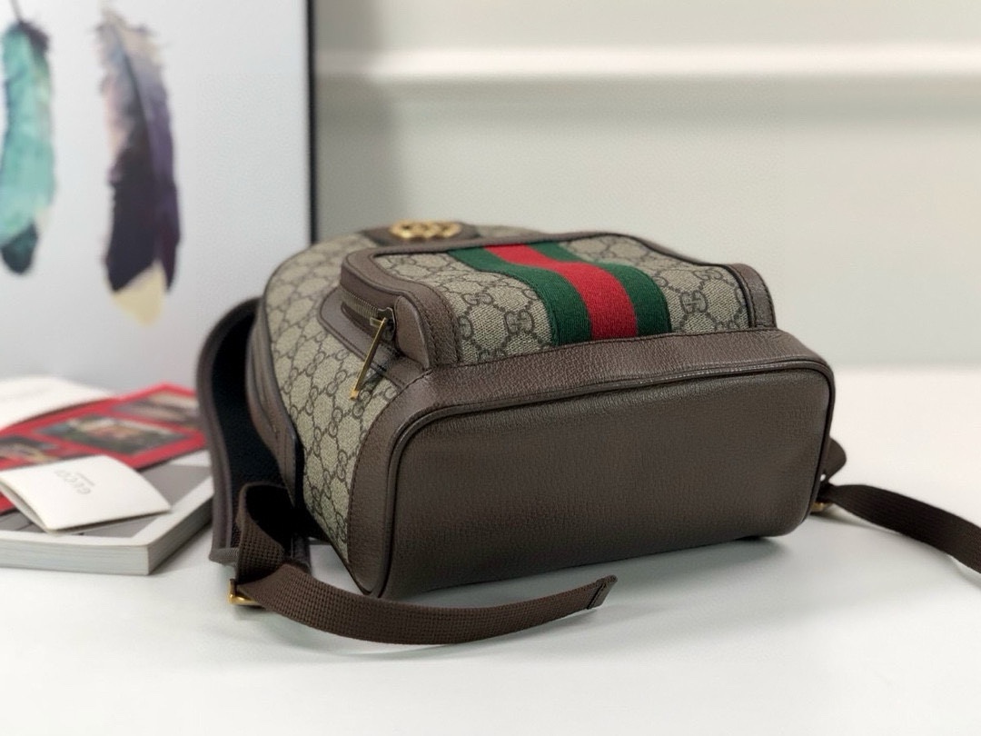 Gucci Ophidia series backpack Red and green ribbo