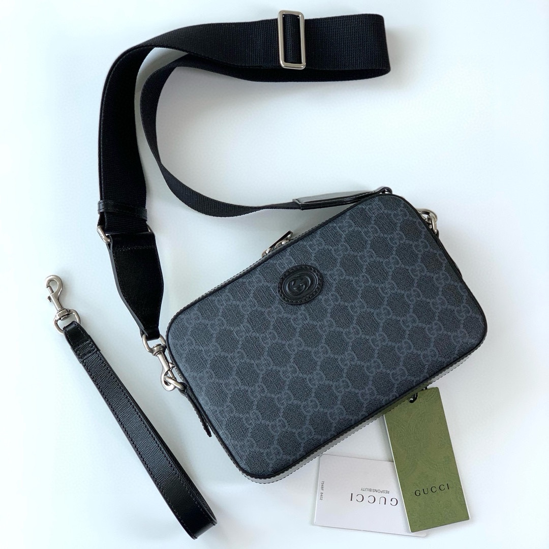 Gucci New GG Interlocking Double G Shoulder Bag 703468