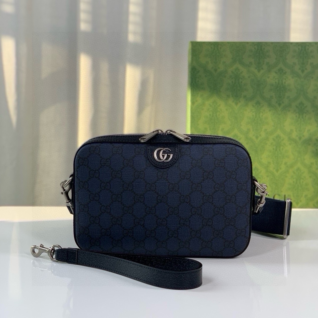 Gucci Ophidia GG Shoulder Bag 699439 in Blue/Black