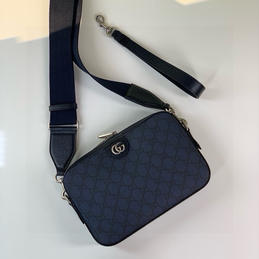 Gucci Ophidia GG Shoulder Bag 699439 in Blue/Black