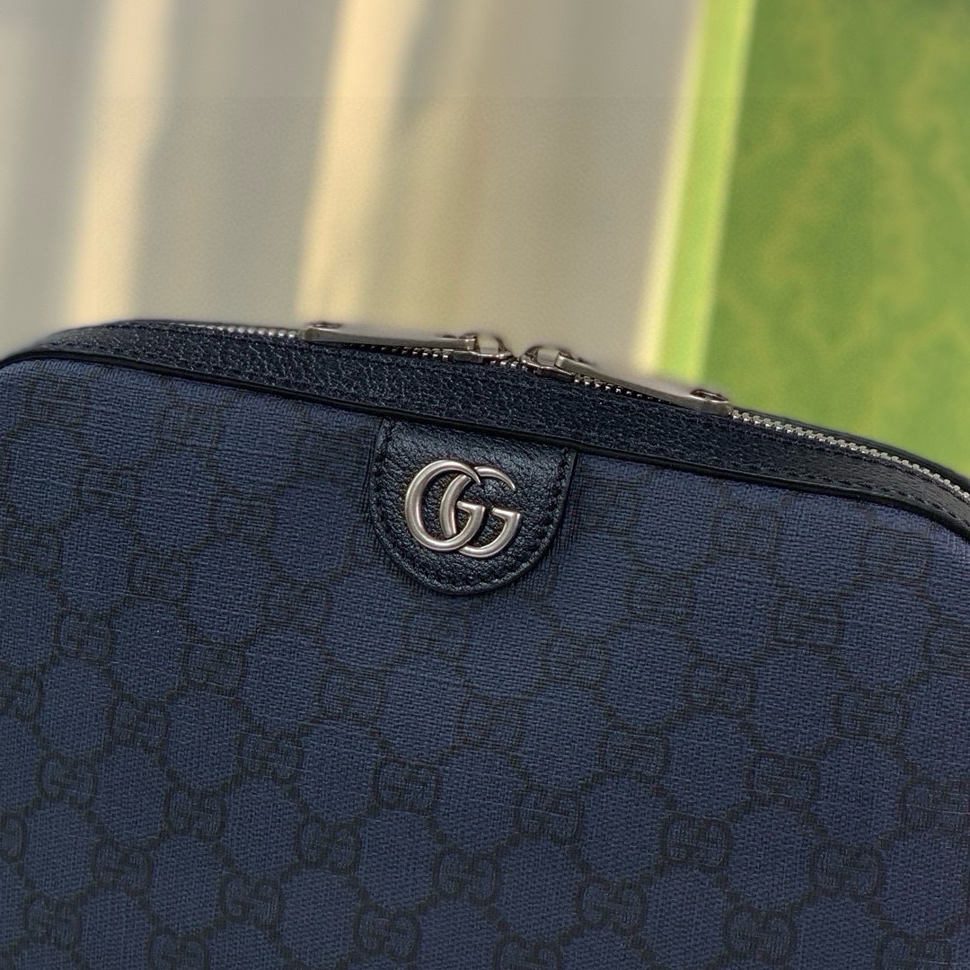 Gucci Ophidia GG Shoulder Bag 699439 in Blue/Black