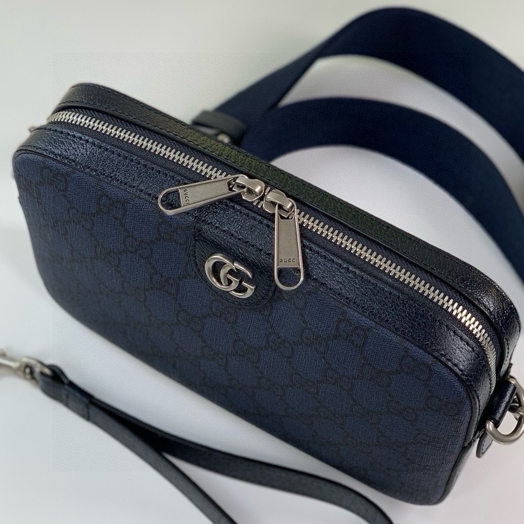 Gucci Ophidia GG Shoulder Bag 699439 in Blue/Black