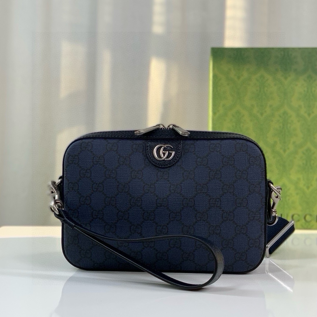 Gucci Ophidia GG Shoulder Bag 699439 in Blue/Black