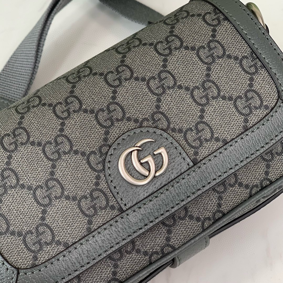 Gucci Ophidia Mini Shoulder Bag 795466 in Grey/Black