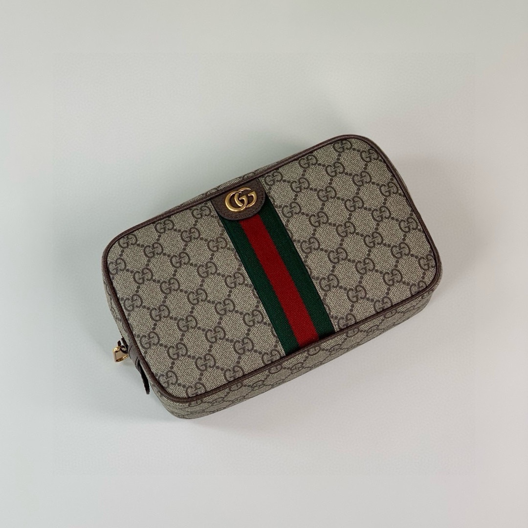 Gucci Savoy Toiletry Bag 760019 in Beige/Ebony