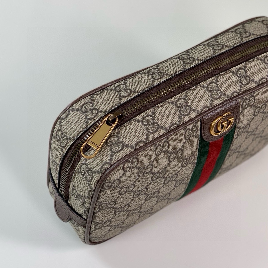 Gucci Savoy Toiletry Bag 760019 in Beige/Ebony