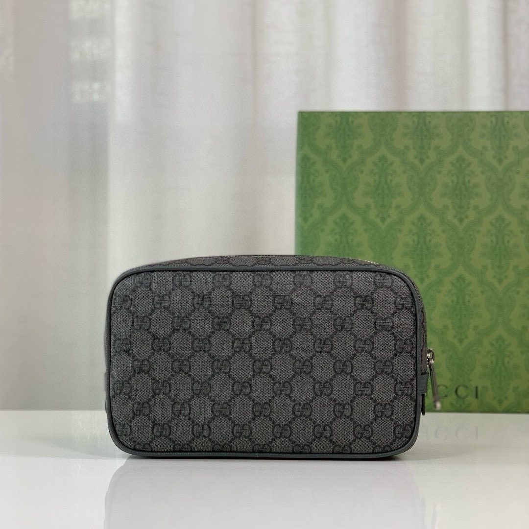 Gucci Savoy Toiletry Bag 760019 in Black/Grey