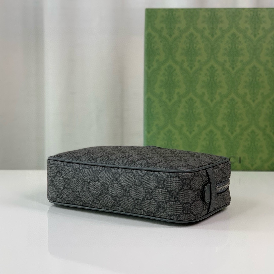 Gucci Savoy Toiletry Bag 760019 in Black/Grey