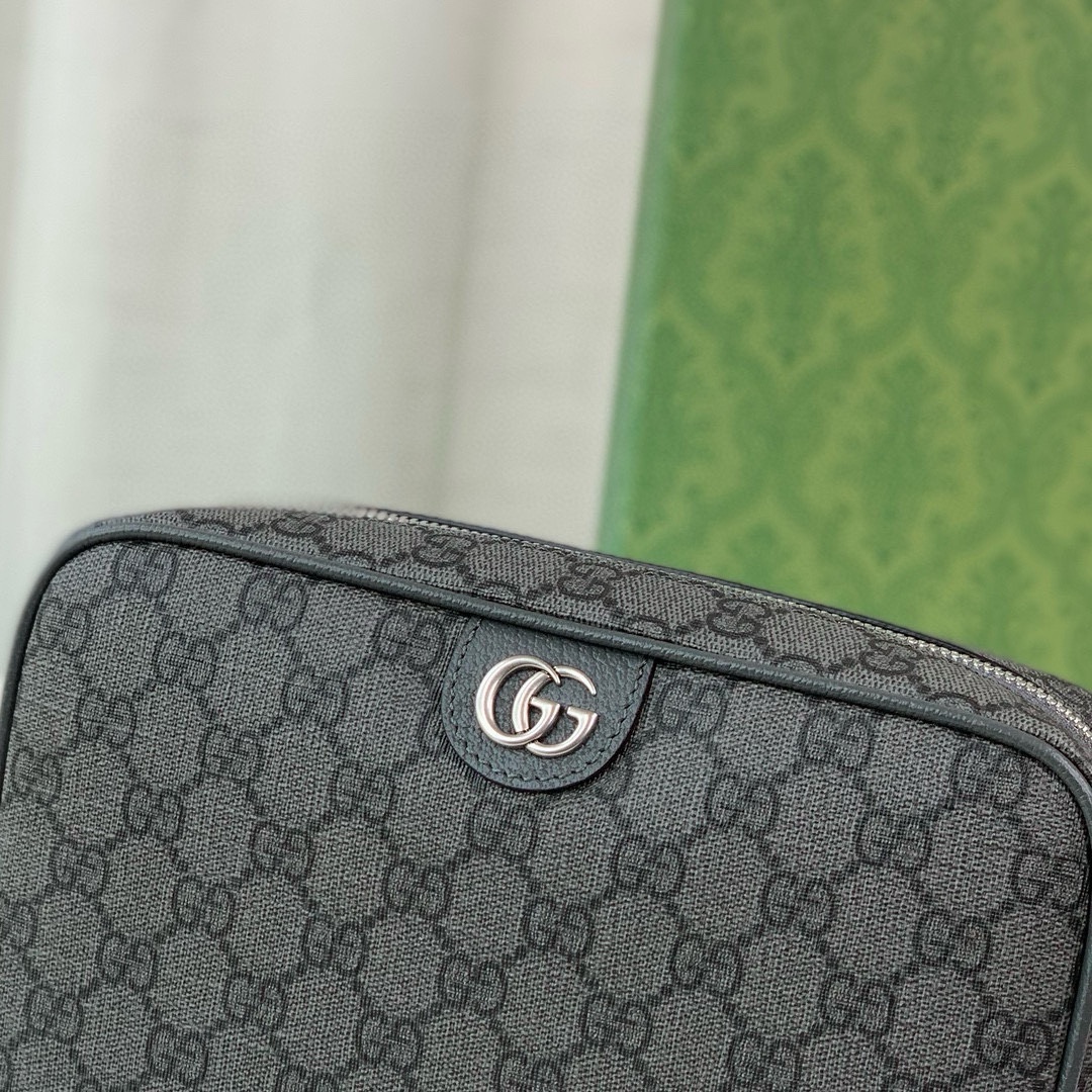 Gucci Savoy Toiletry Bag 760019 in Black/Grey