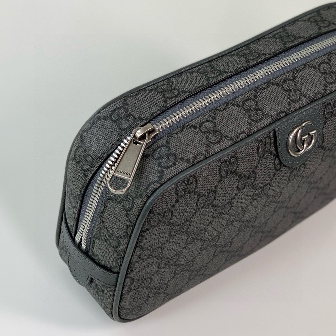 Gucci Savoy Toiletry Bag 760019 in Black/Grey