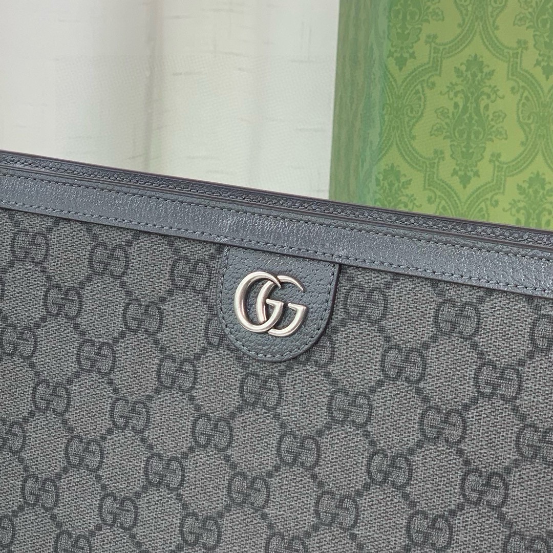 Gucci Ophidia Clutch Bag 760243 in Grey/Black