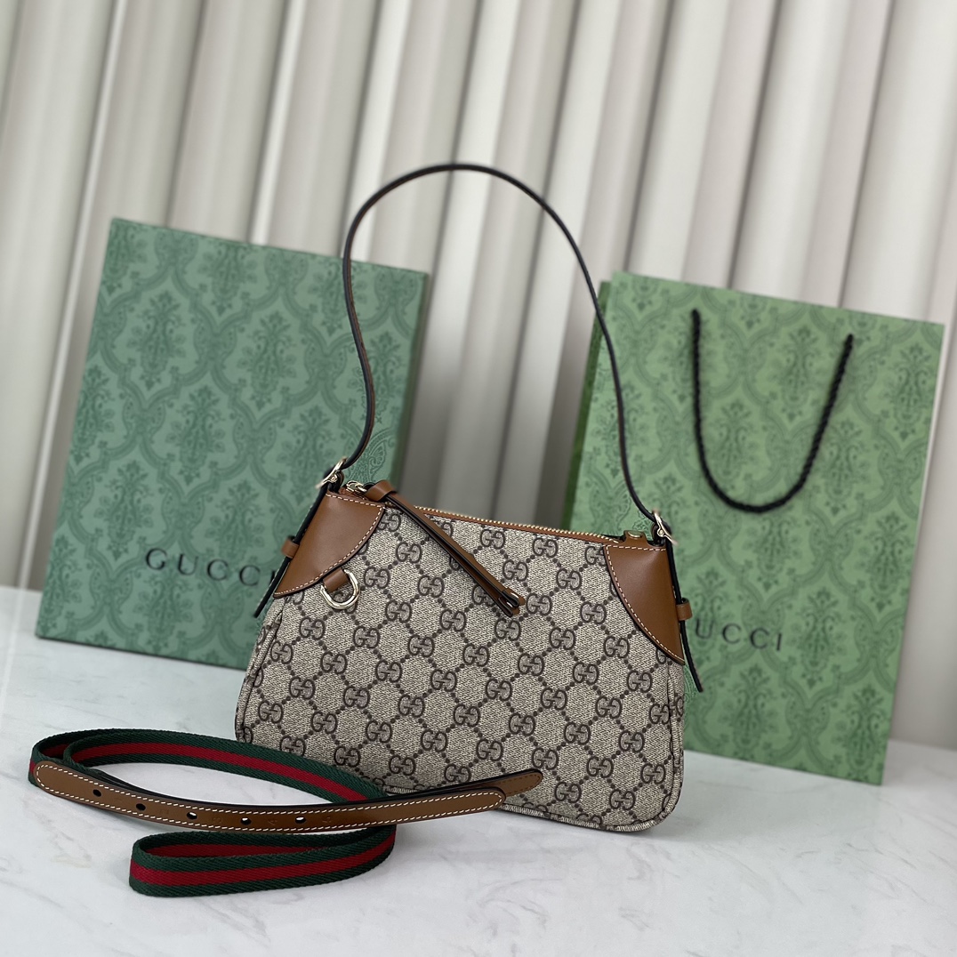 Gucci Ophidia GG Pattern Shopping Bag 815218 in Brown