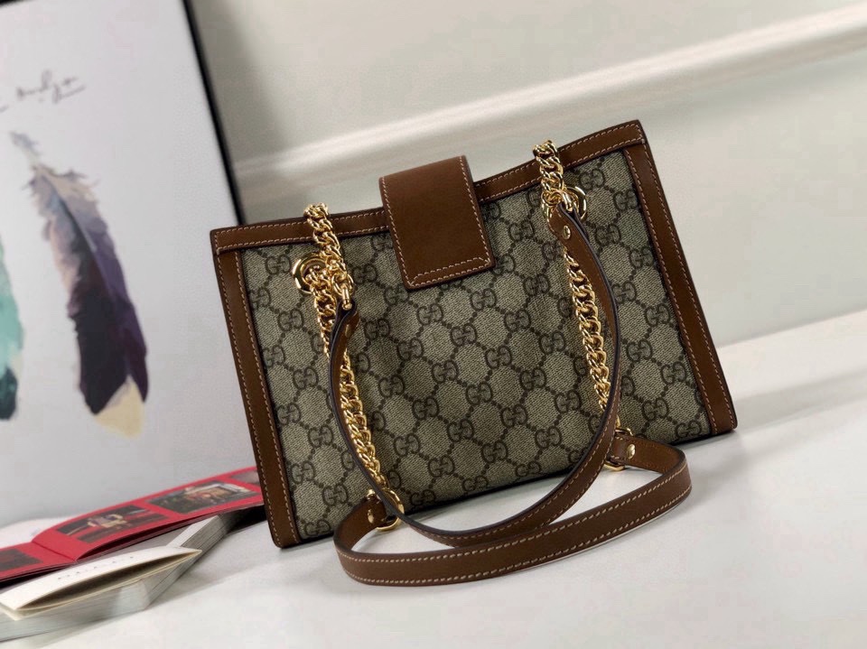 Gucci Original Quality PVC Tote Bag Padlock 498156 in Brown