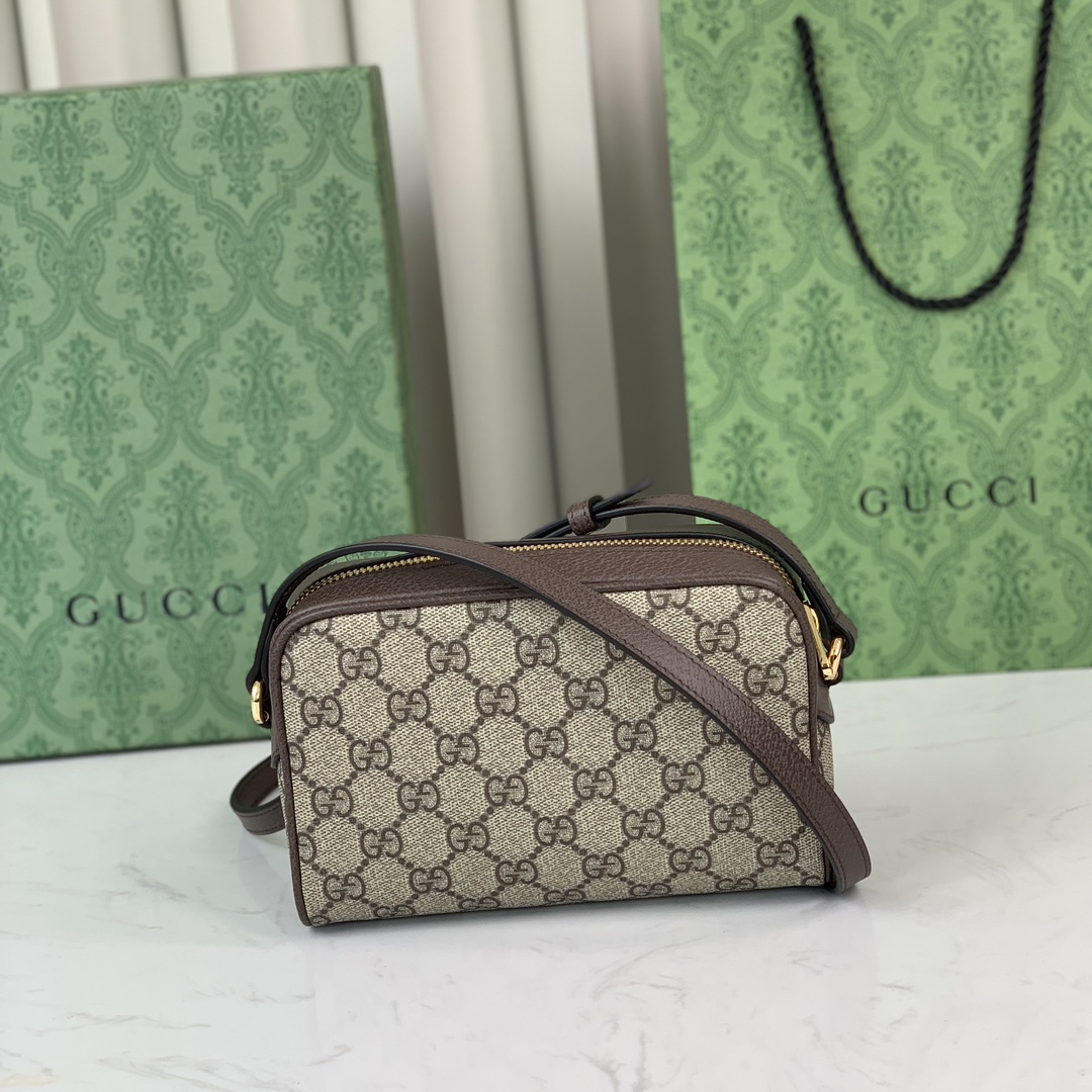 Gucci Ophidia Crossbody Bag 772311 in Beige and Ebony