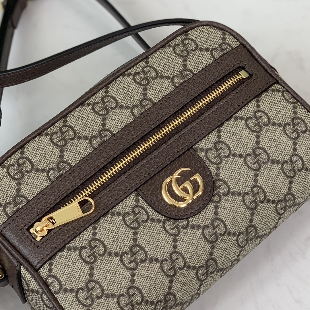 Gucci Ophidia Crossbody Bag 772311 in Beige and Ebony