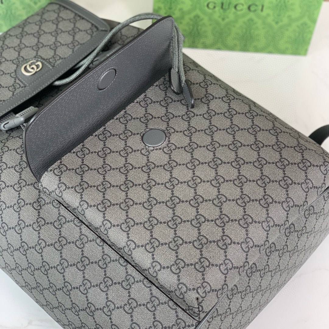 Gucci Ophidia Large GG Backpack 792104 in Grey and Black