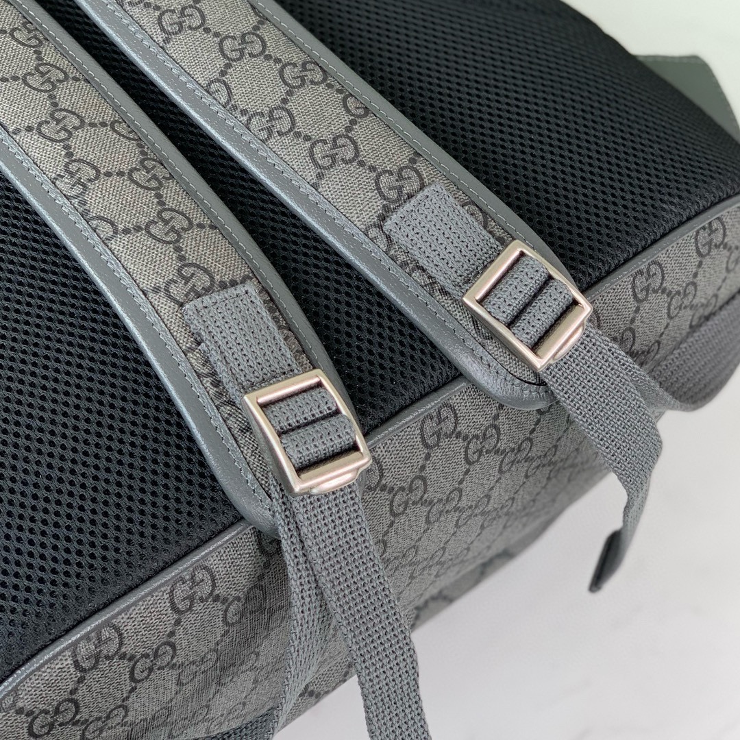 Gucci Ophidia Large GG Backpack 792104 in Grey and Black