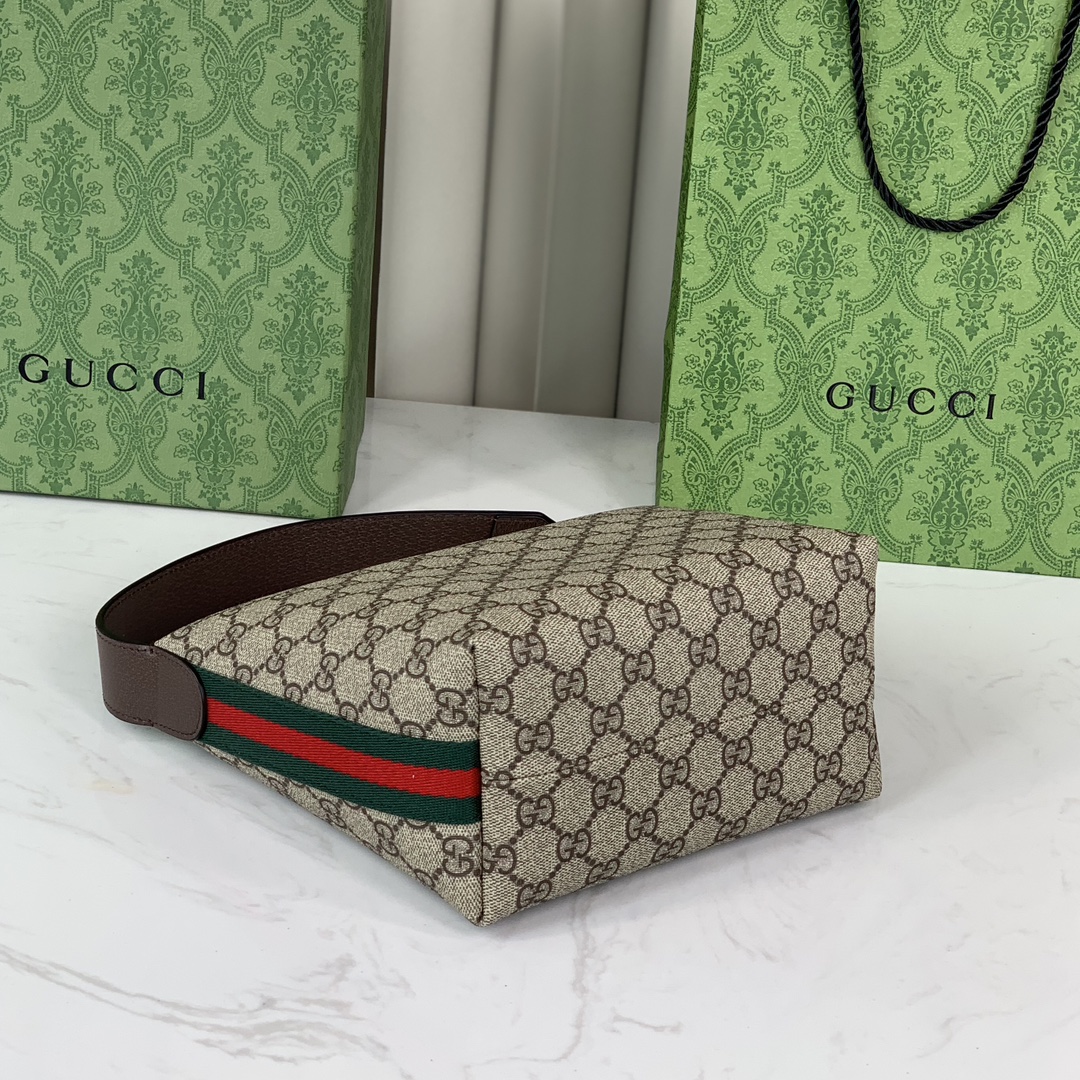  Gucci Ophidia Ultra Mini Shoulder Bag 795170 in Beige and Dark Brown