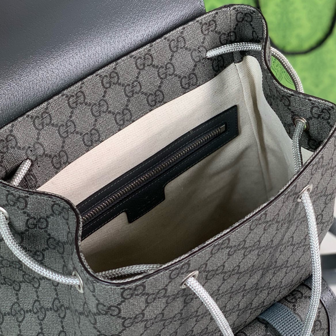 Gucci Ophidia GG Backpack in Grey and Black 792114