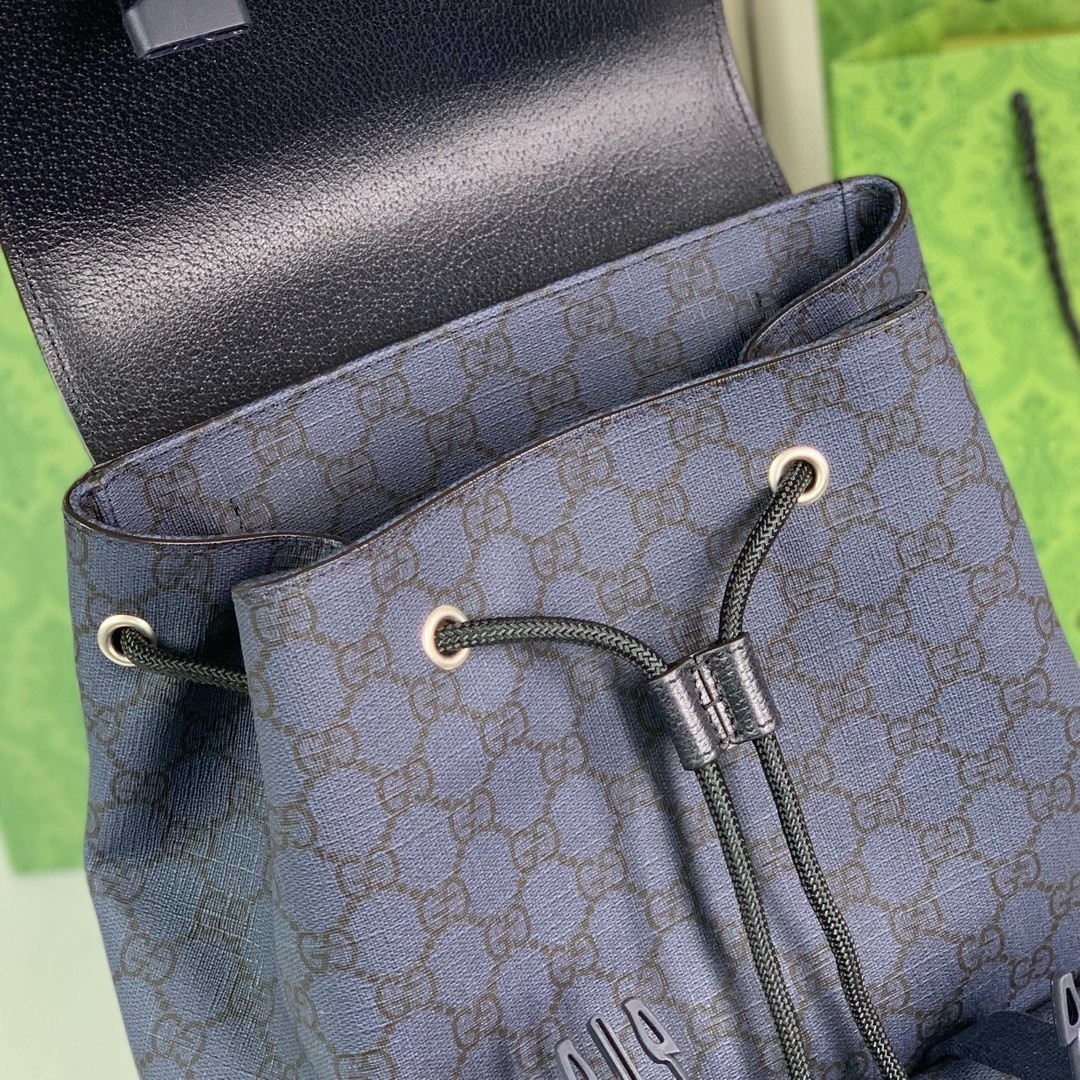 Gucci Ophidia GG Backpack in Blue and Black 792114