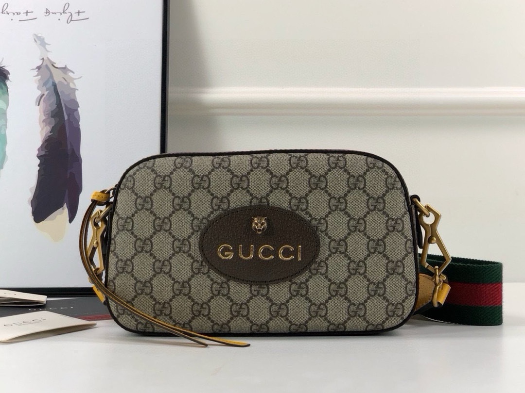 Gucci Original Quality Brown Leather Crossbody Bag 476466