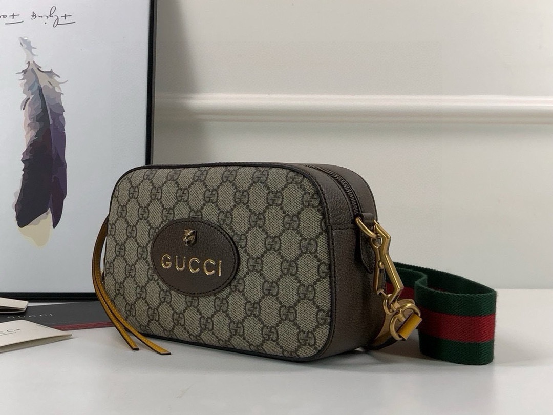 Gucci Original Quality Brown Leather Crossbody Bag 476466