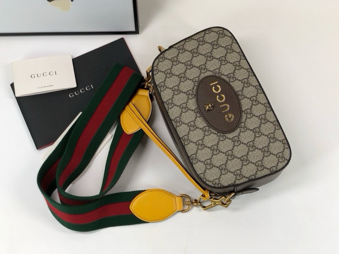 Gucci Original Quality Brown Leather Crossbody Bag 476466