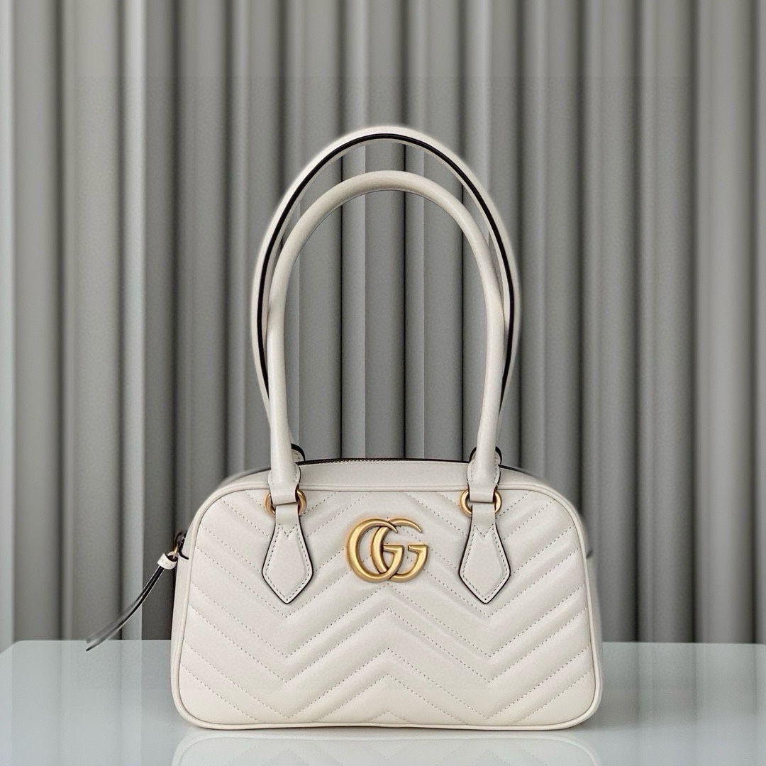 Gucci Marmont Small Top Handle Bag 795199 (White)