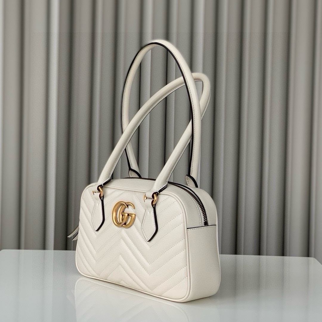 Gucci Marmont Small Top Handle Bag 795199 (White)