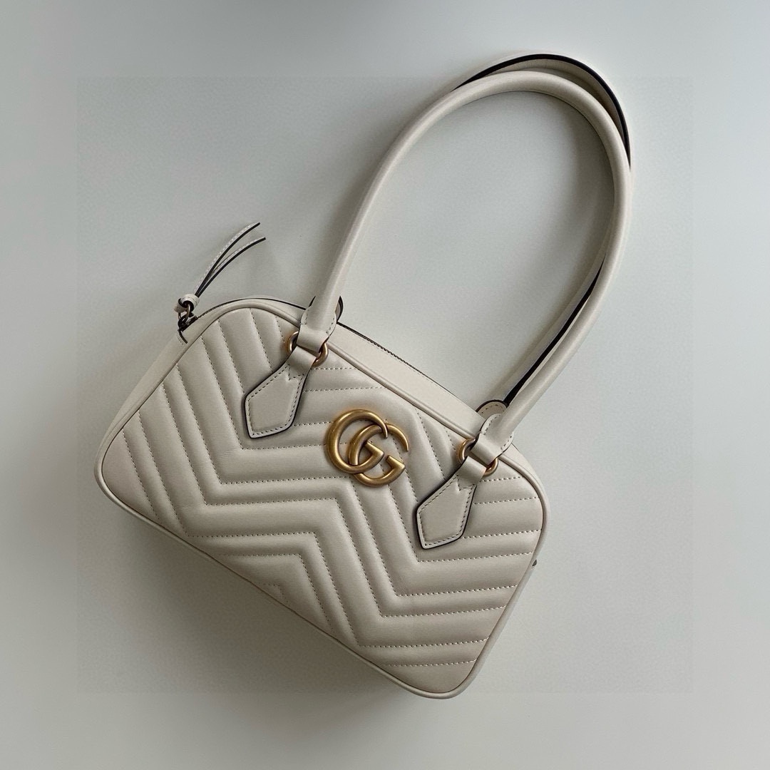 Gucci Marmont Small Top Handle Bag 795199 (White)