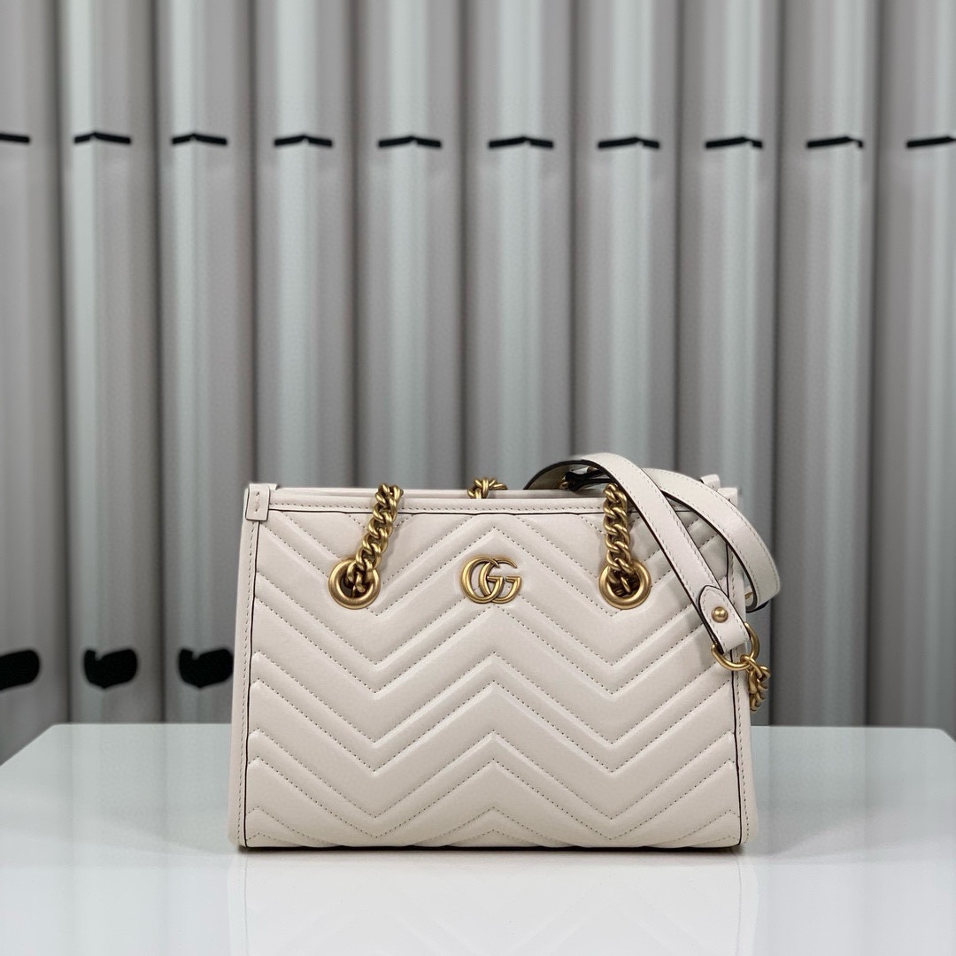 Gucci GG Marmont Small Tote Bag 779727 (White)