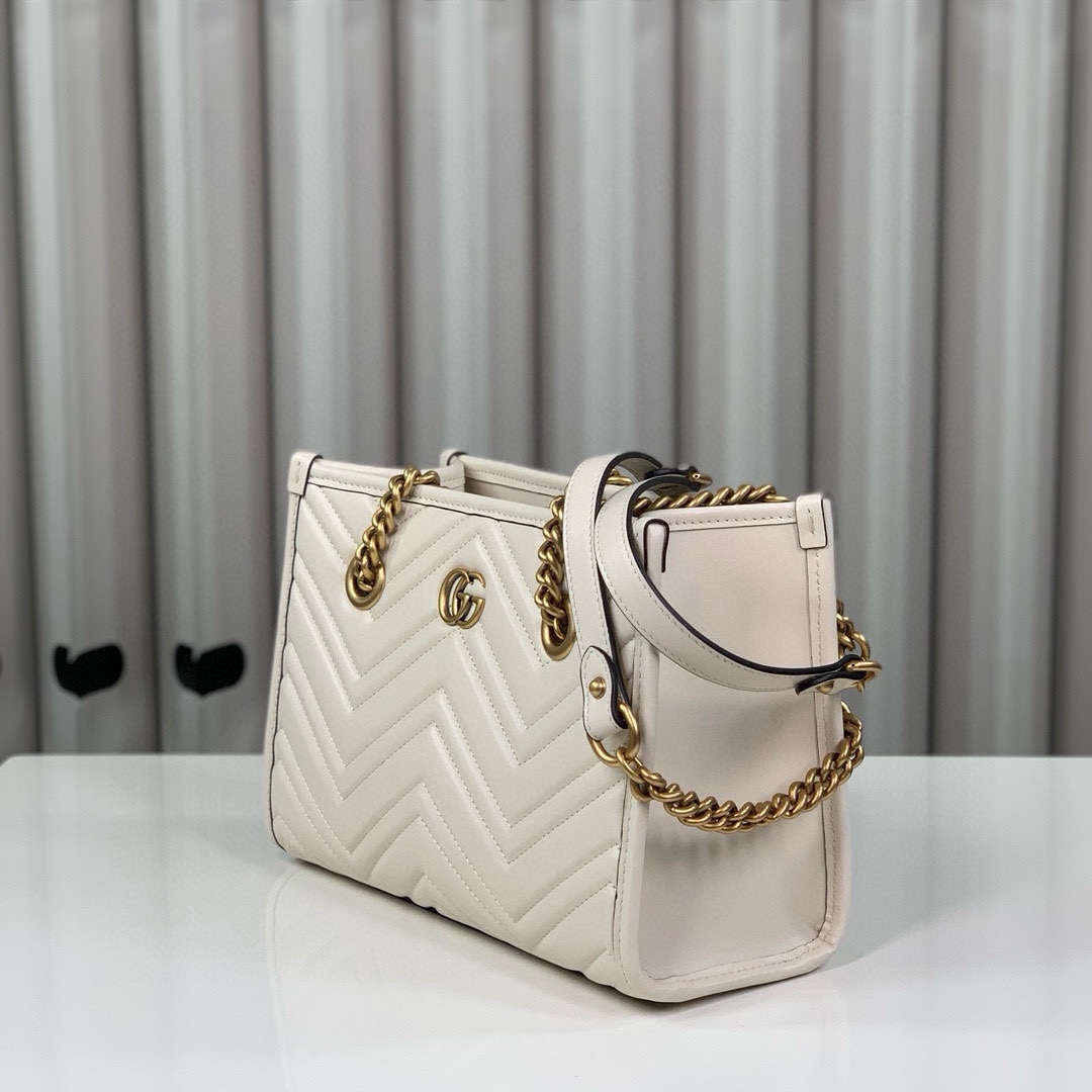 Gucci GG Marmont Small Tote Bag 779727 (White)