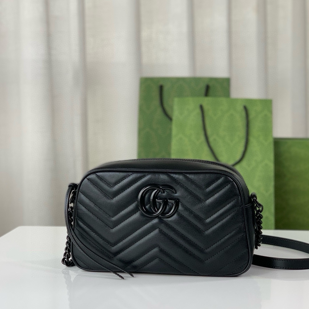 Gucci GG Marmont Shoulder Bag 447632 (Black)