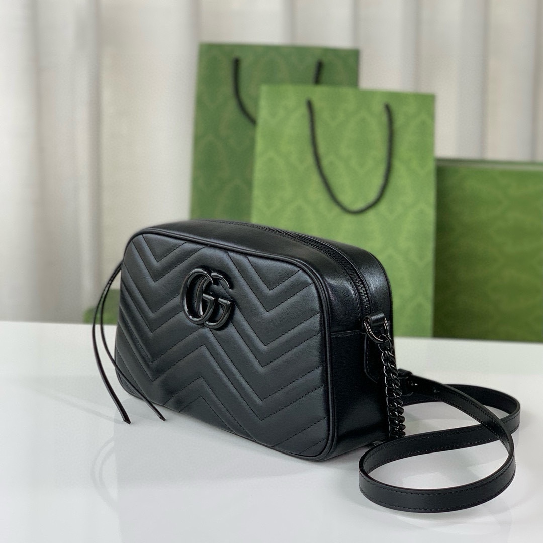 Gucci GG Marmont Shoulder Bag 447632 (Black)