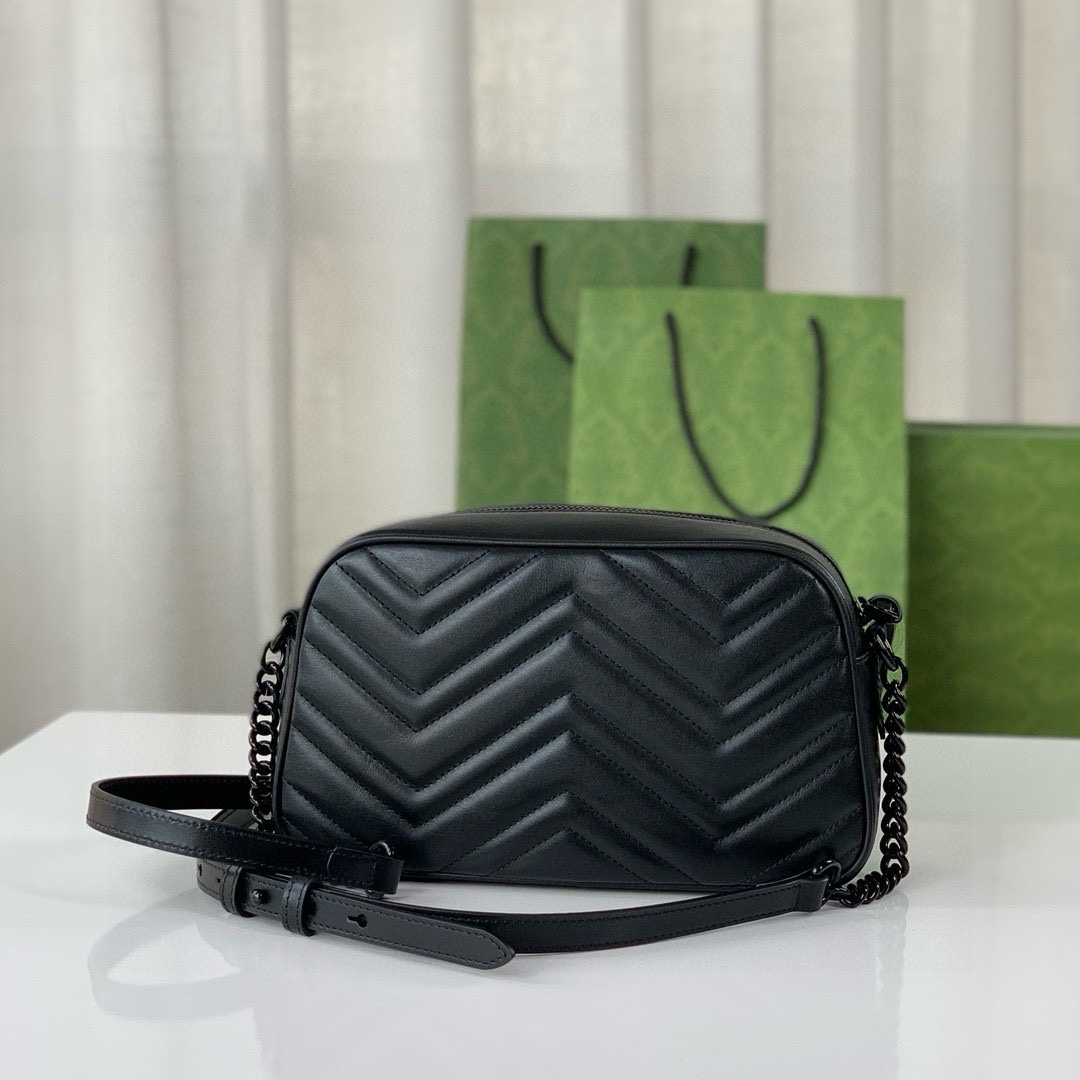 Gucci GG Marmont Shoulder Bag 447632 (Black)