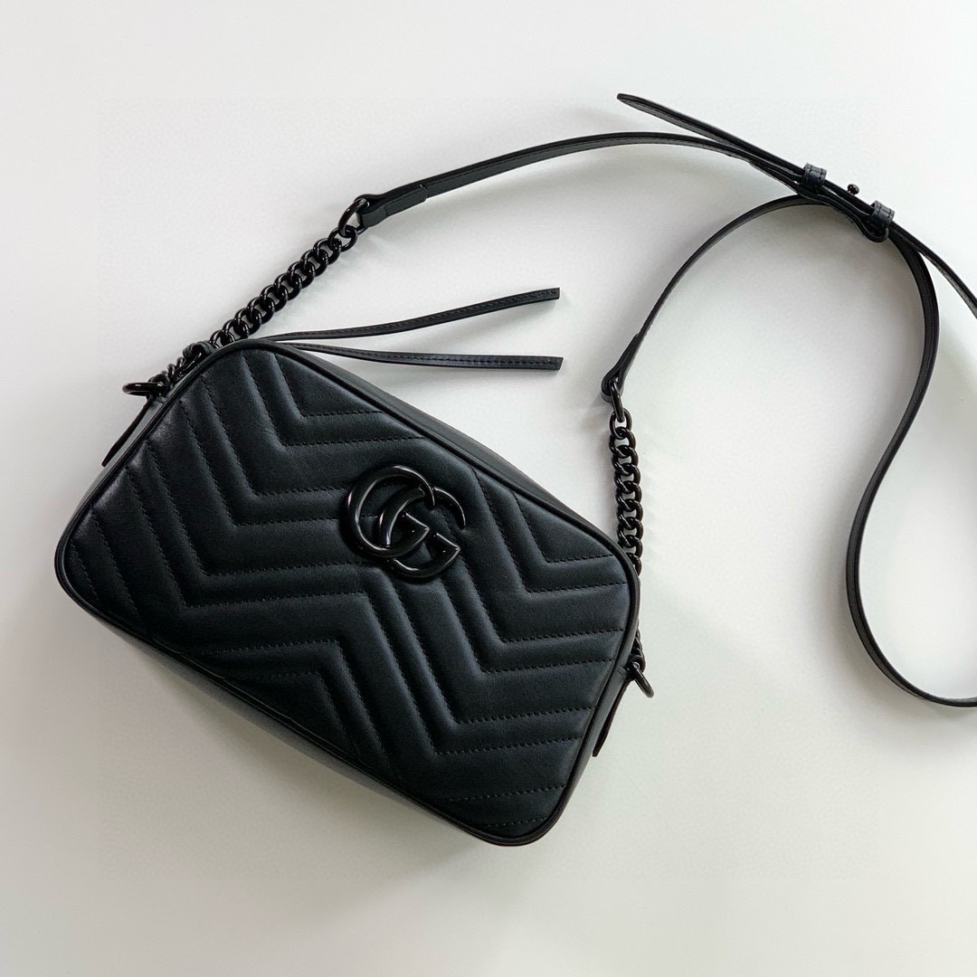 Gucci GG Marmont Shoulder Bag 447632 (Black)