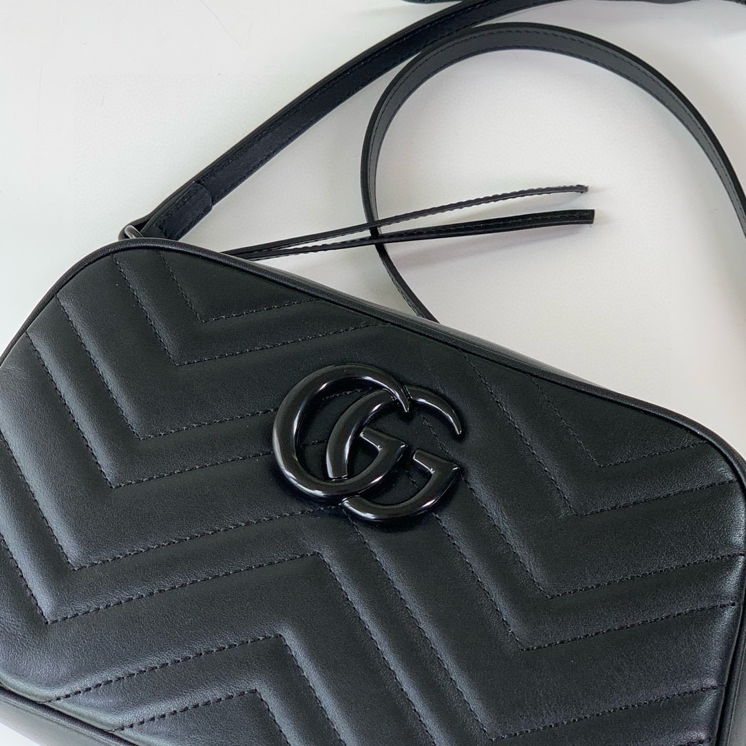 Gucci GG Marmont Shoulder Bag 447632 (Black)